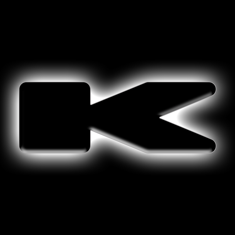ORACLE Lighting Universal Illuminated LED Letter Badges - Matte Blk Surface Finish - K thumbnail 2