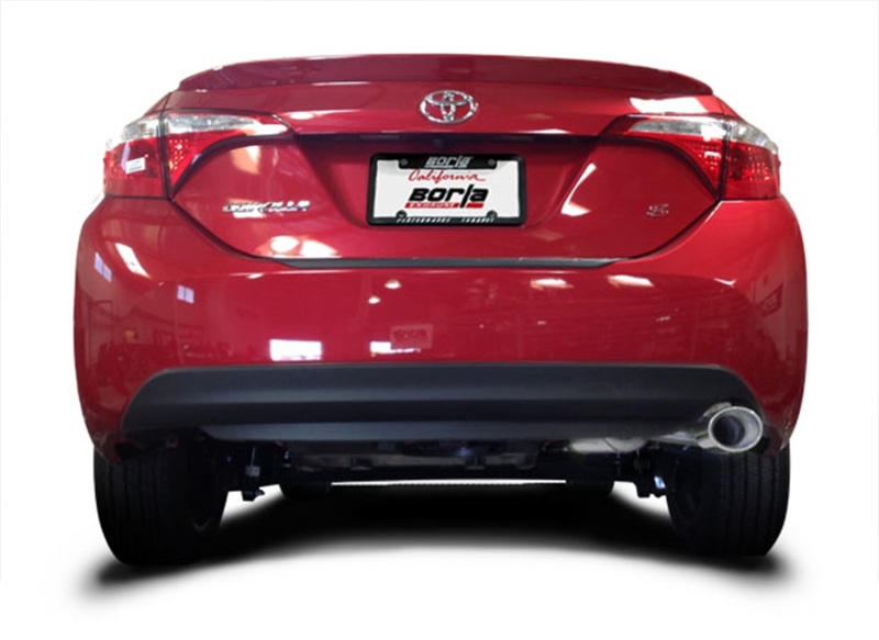 Borla 14-17 Toyota Corolla S 1.8L AT/MT FWD 4Dr S-Type Single Oval Rolled Angle-Cut Rear Sec Exhaust thumbnail 3