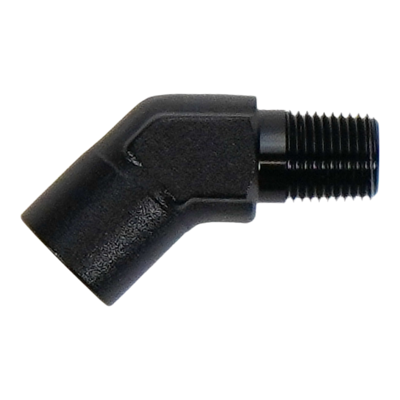 1/8" NPT Female to 1/8" NPT Male 45-Degree Fitting