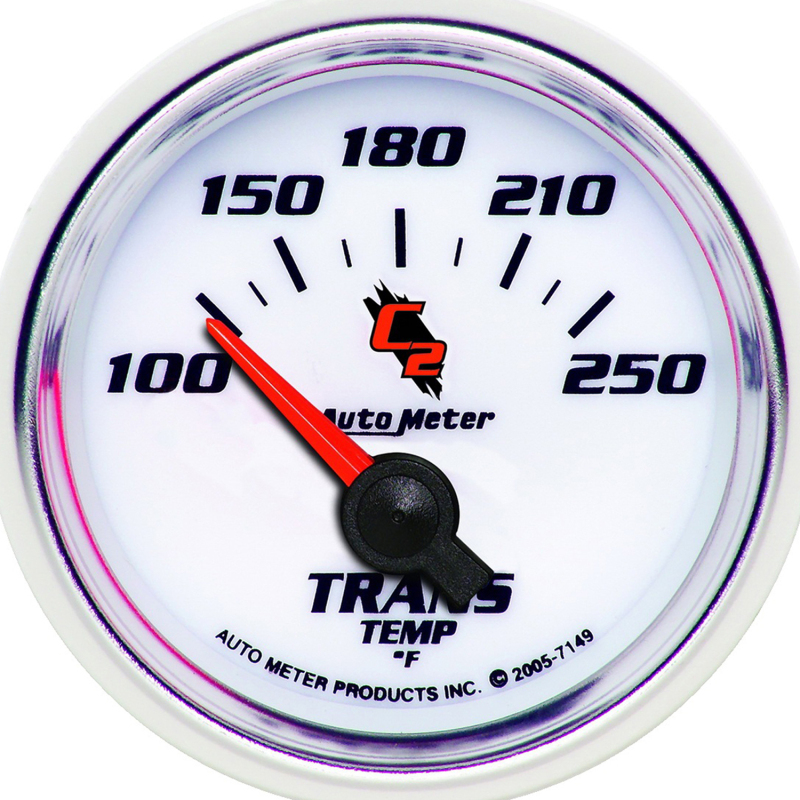 Autometer C2 52mm 100 - 250 Deg. F Electronic Trans Temp Gauge thumbnail 3