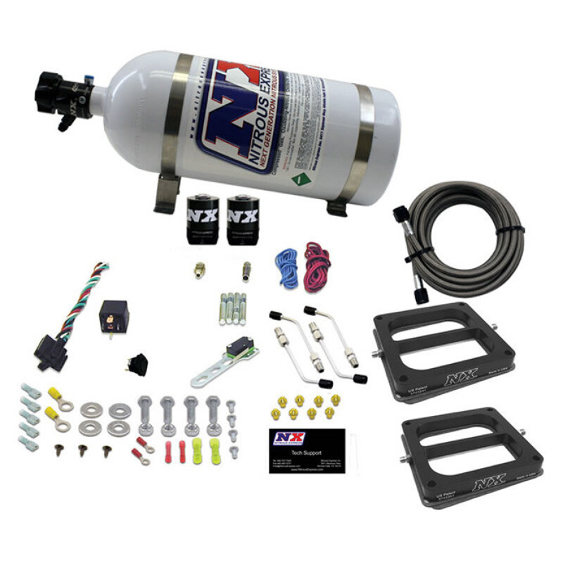 Nitrous Express Dual Dom/Alc Nitrous Kit (100-500HP) w/15lb Bottle