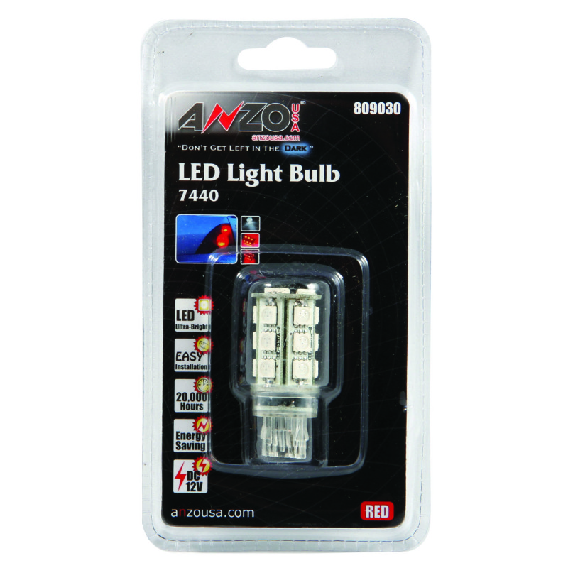 ANZO LED Bulbs Universal 7443/7440 Red thumbnail 5