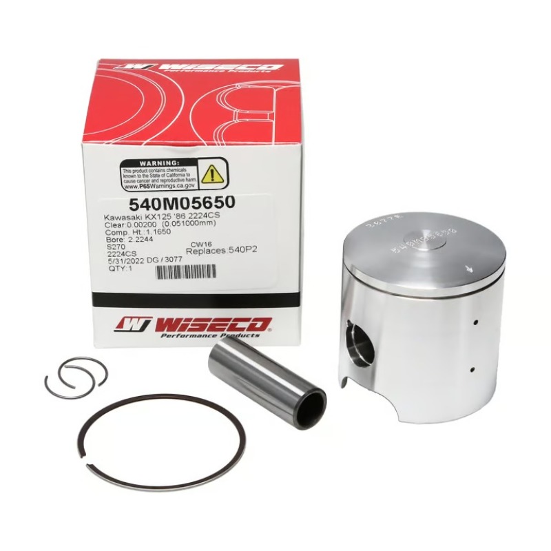 Wiseco Kawasaki KX125 86 2224CS Piston Kit thumbnail 4