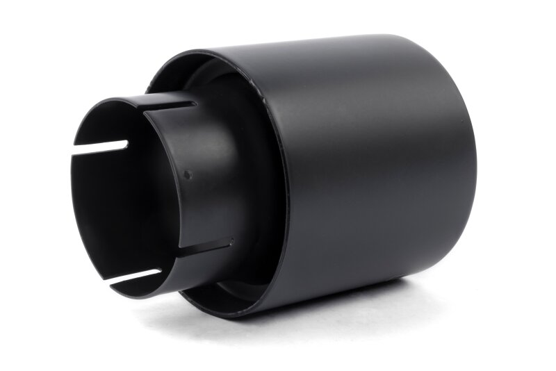 Dinan Double-Walled 4in Clamp-On Exhaust Tip - Black - 4in Outlet / 2.75in Inlet thumbnail 6