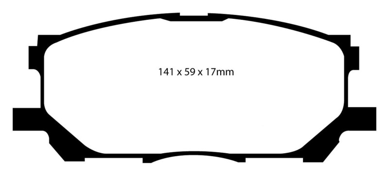 EBC S9 Brake Pad and Rotor Kit (1x ebcUSR7239, 1x ebcDP41681R) thumbnail 5
