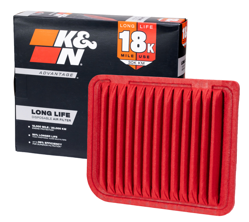 K&N Advantage Air Filter 18K Miles Mitsubishi Outlander L4-2.0L F/I 2012-2018 thumbnail 2