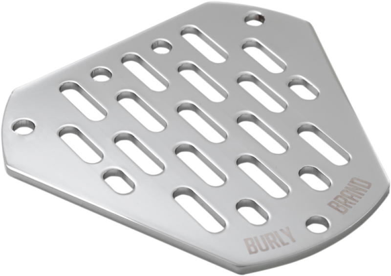 Burly Brand Hex Air Cleaner Acces.; Faceplate; MX; Chrome 0206