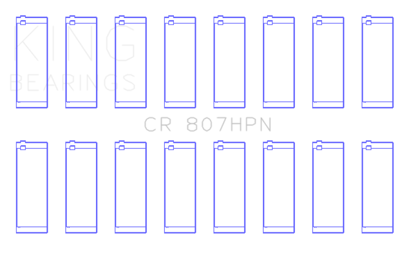 King Engine Bearings Chevy LS1 / LS6 / LS3 (Size 011) Performance Rod Bearing Set thumbnail 5