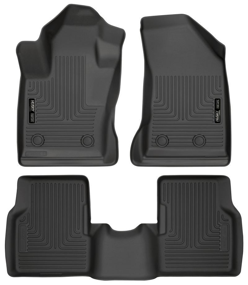 Husky Liners 2017 Jeep Compass Weatherbeater Black Front & 2nd Seat Floor Liners thumbnail 2