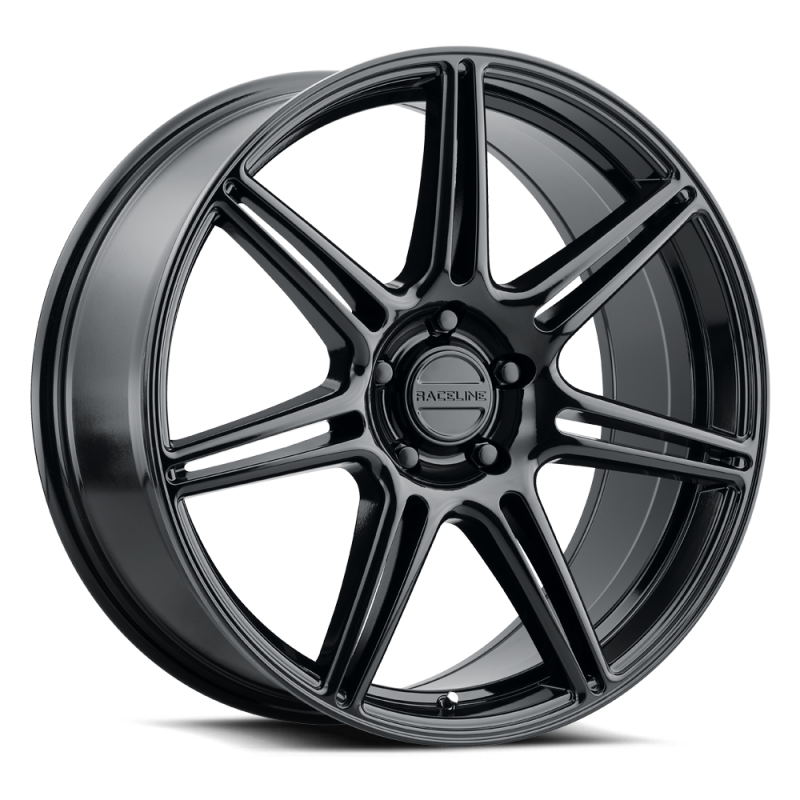 Raceline 148B Apex 20x8.5in / 5X120 BP / 40mm Offset / 72.56mm Bore - Gloss Black thumbnail 3