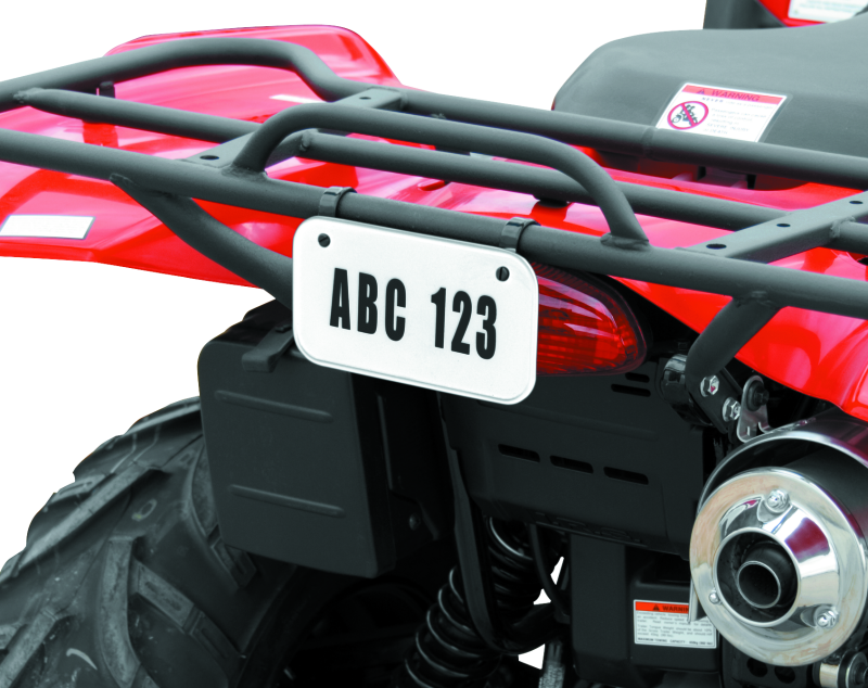 Quadboss ATV License Plate Kit - White thumbnail 2