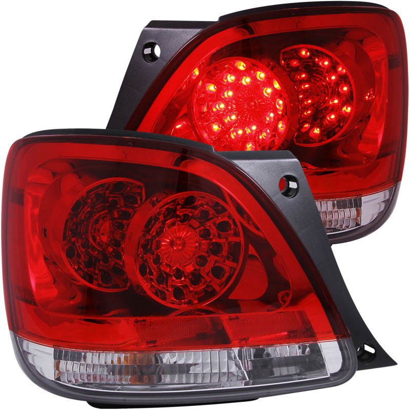 ANZO 1998-2005 Lexus Gs300 LED Taillights Red/Clear thumbnail 6