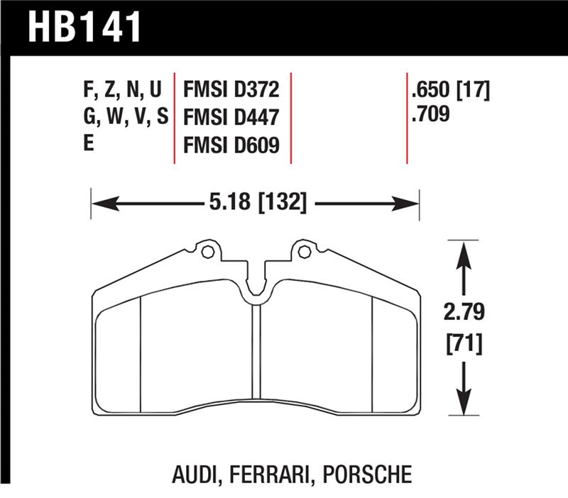 HAWK DTC-70 Brake Pad Sets