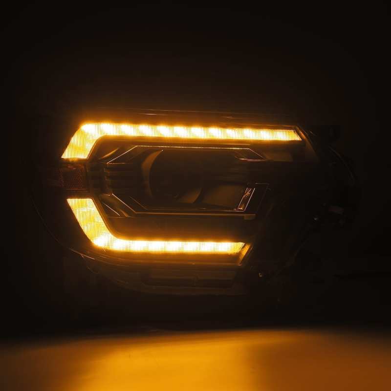 AlphaRex 12-15 Toyota Tacoma LUXX LED Projector Headlights Plank Style Black w/DRL thumbnail 7