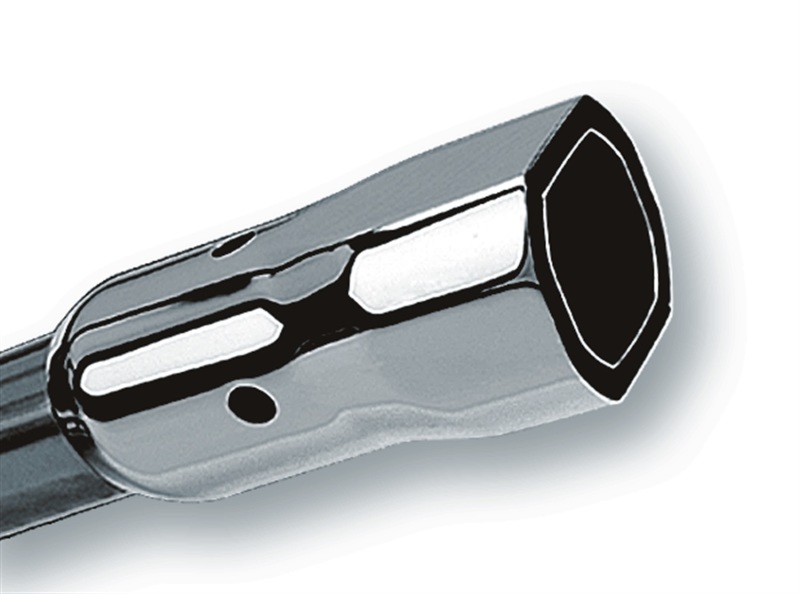Borla 2.25in Inlet 3.38in x 3.0in Square Angle Cut Phantom x 6.5in Long Universal Exhaust Tips thumbnail 4