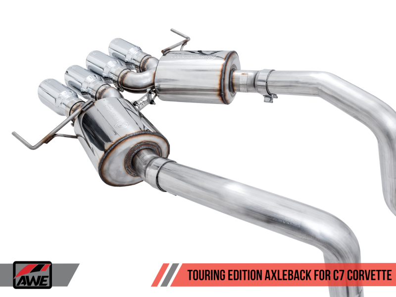AWE Tuning 14-19 Chevy Corvette C7 Z06/ZR1 (w/o AFM) Touring Edition Axle-Back Exhaust w/Chrome Tips thumbnail 7