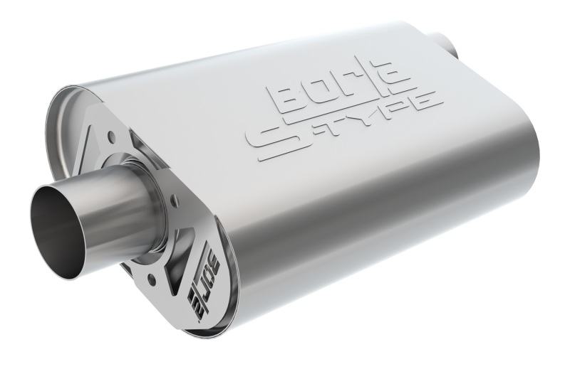 Borla CrateMuffler SBC Hot 350/383 3.0 inch Offset/Center 14in x 4.35in x 9in Oval S-Type Muffler thumbnail 5