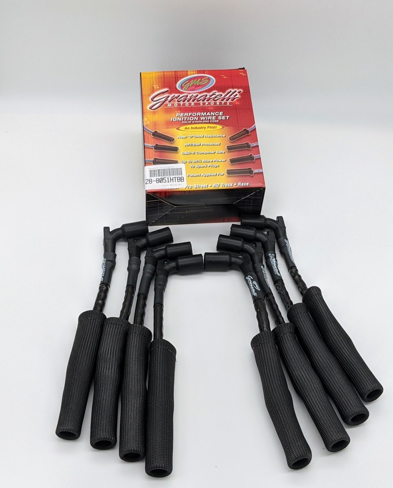 Granatelli 20-23 GM LT2 6.2L Hi-Perf Coil-Near-Plug Wire Connector Kit w/Blk Jacket/Blk Sleeve thumbnail 2