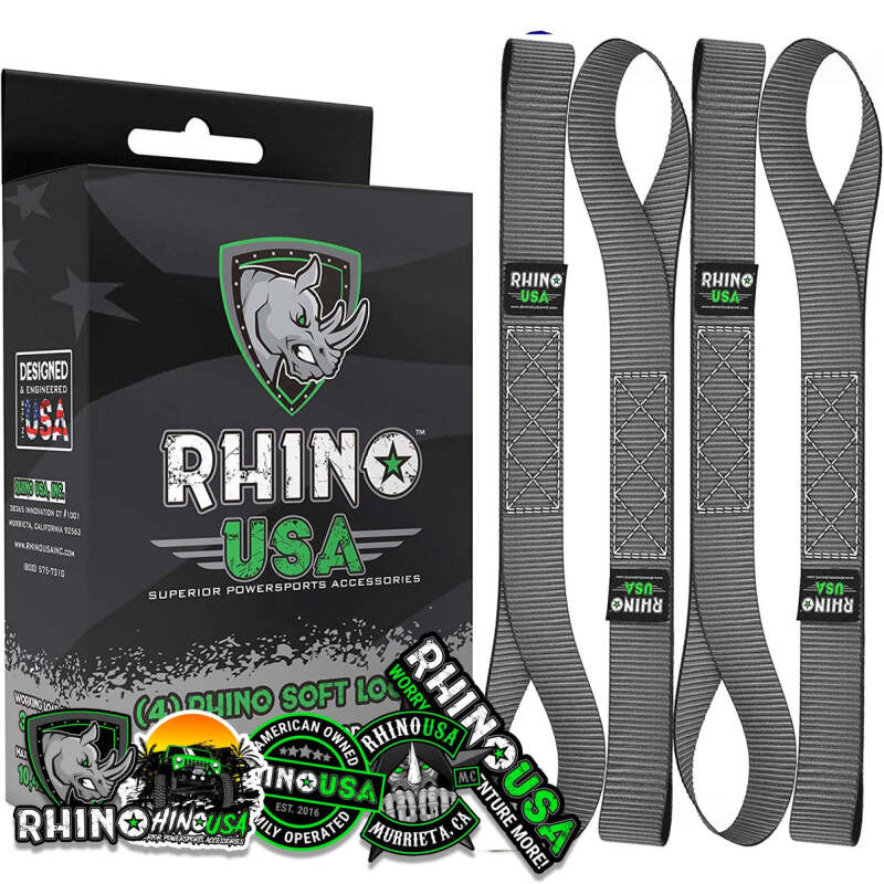 Rhino USA Soft Loops Motorcycle Tie-Down Set 4-Pack Gray
Tie Strap