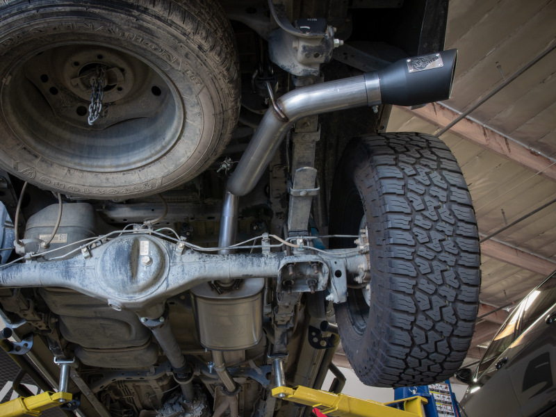 aFe 16-22 Toyota Tacoma Apollo GT Series 2.5in. - 3in. 409 SS Cat-Back Exhaust w/ Polished Tip thumbnail 9