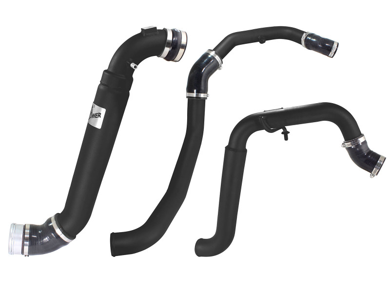 BladeRunner Aluminum Hot and Cold Charge Pipe Kit Black