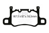EBC 13-15 Porsche 911 (991) GT3 3.8L (w/Cast Iron Rotor) Redstuff Rear Brake Pads thumbnail 6