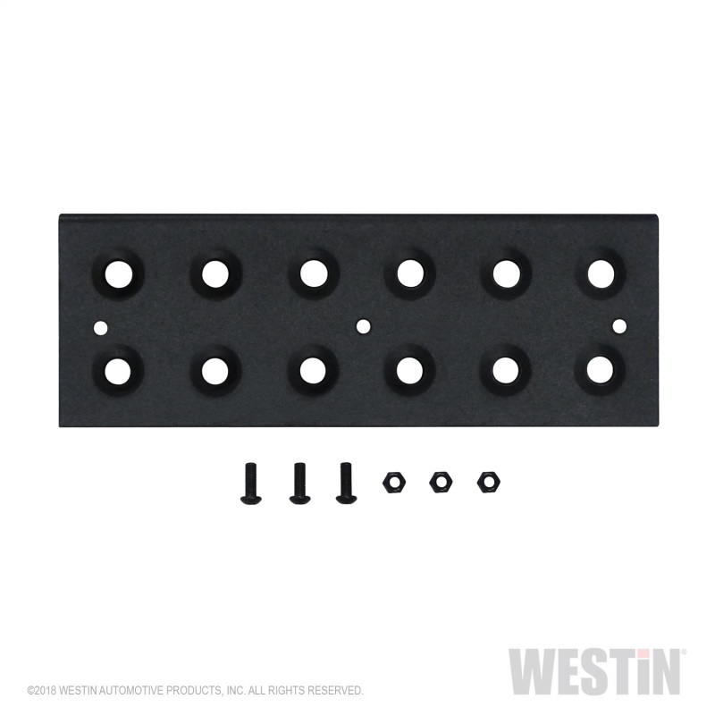 Westin Replacement service kit includes 11 inch die stamped step pad and fasteners - Black thumbnail 7