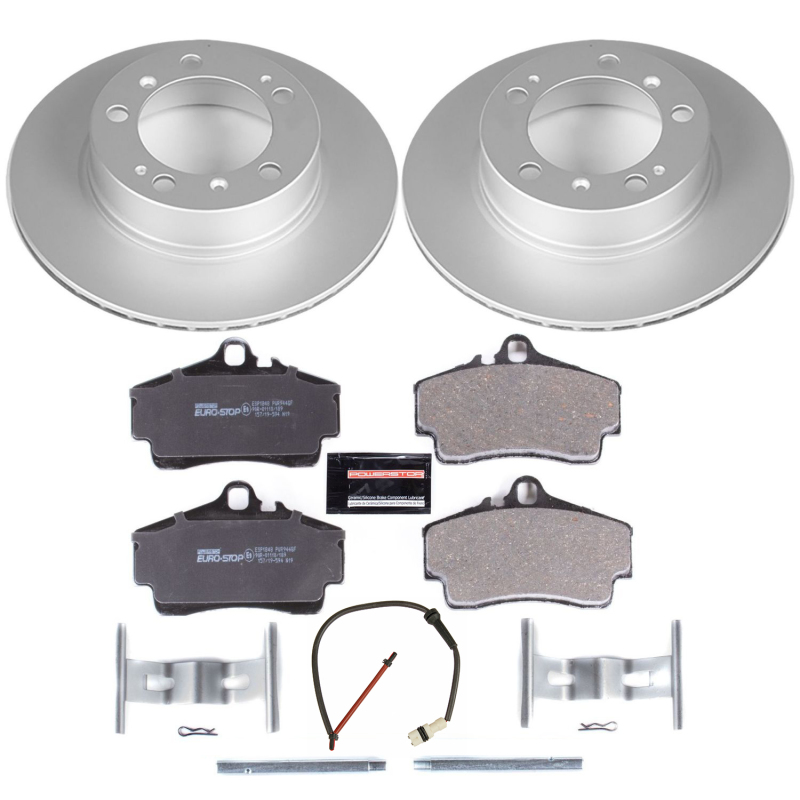 Power Stop 97-04 Porsche Boxster Rear Euro-Stop Brake Kit thumbnail 2