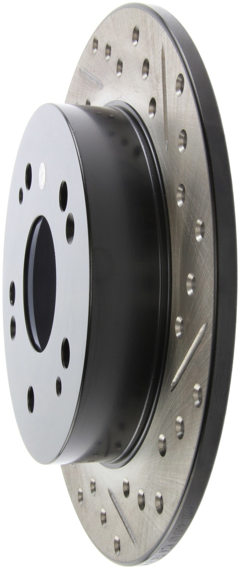 StopTech 06-09 Honda Civic Ex/Si Slotted & Drilled Left Rear Rotor thumbnail 6