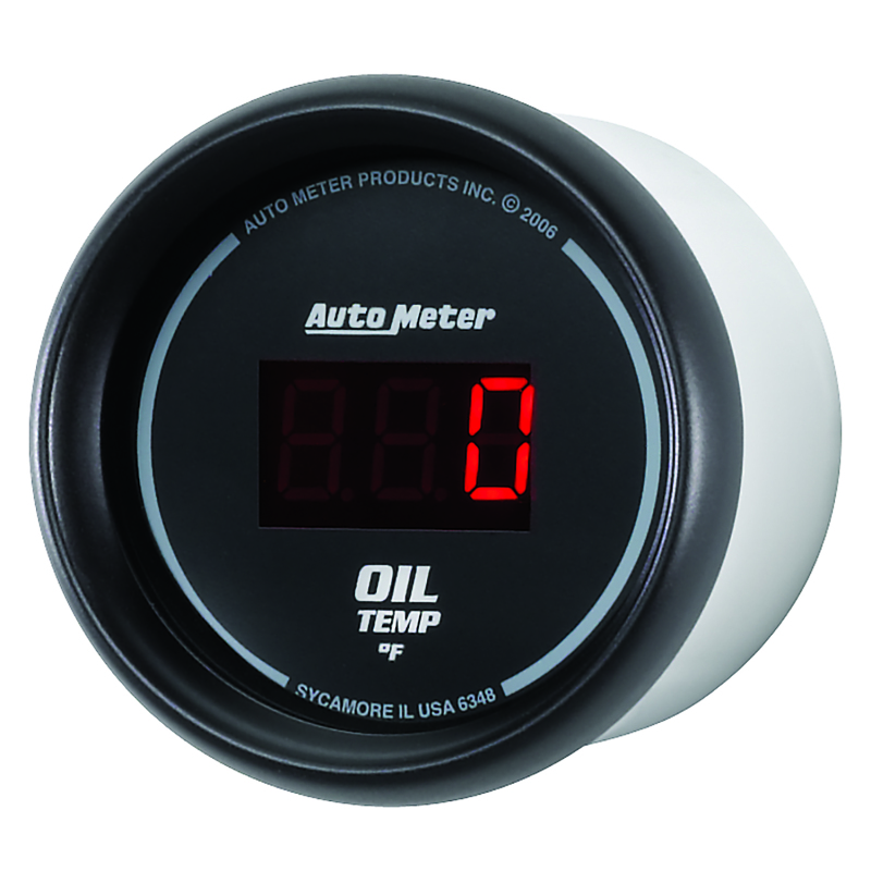 Autometer Black 0-400F Digital Oil Temp Gauge thumbnail 6