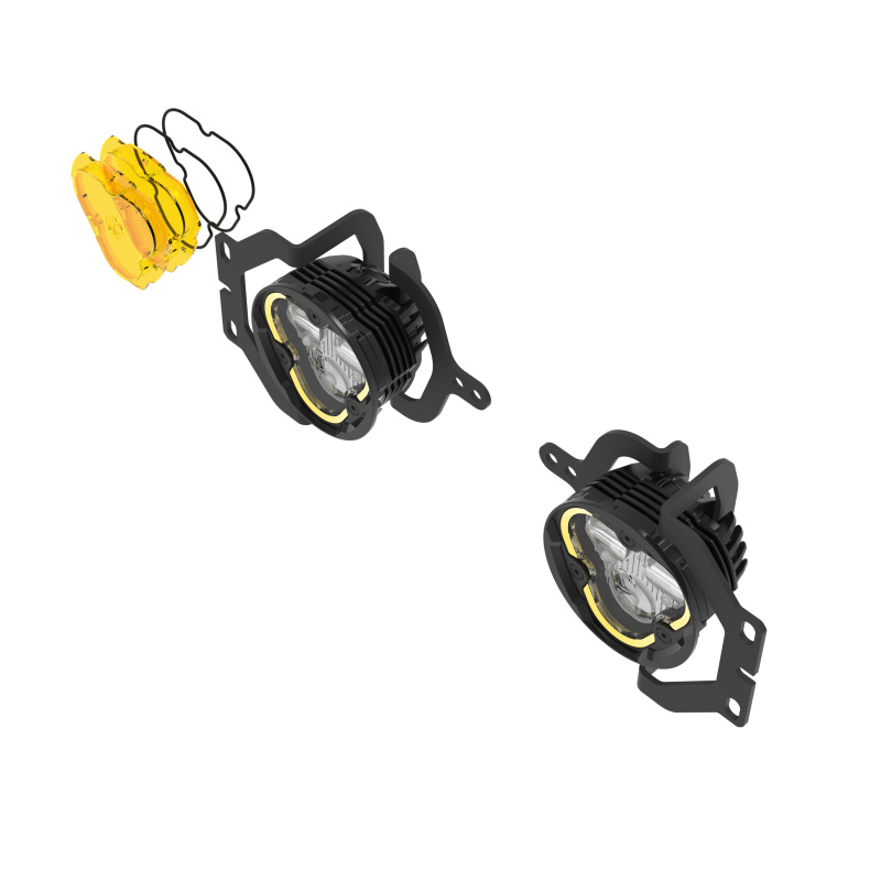 KC HiLiTES FLEX ERA 3 Dual Mode SAE Fog Lights - 2-Light Master Kit for Jeep JL/JT Sport Bumpers thumbnail 8