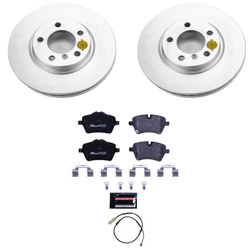 Power Stop 11-16 Mini Cooper Countryman Front & Rear Euro-Stop Brake Kit (1x psbESK6665, 1x psbESK6664) thumbnail 9