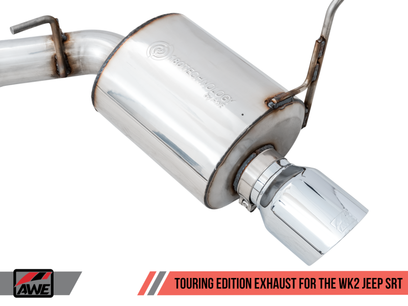 AWE Tuning 2020 Jeep Grand Cherokee SRT Touring Edition Exhaust - Chrome Silver Tips thumbnail 8
