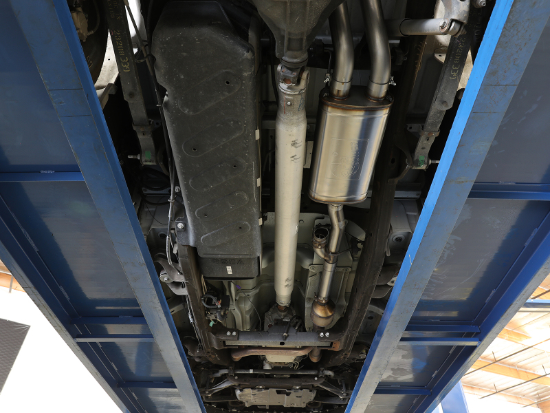 aFe Gemini XV 3in 304 SS Cat-Back Exhaust 09-18 GM Trucks V6-4.3/V8-4.8/5.3L w/ Black Tips thumbnail 3