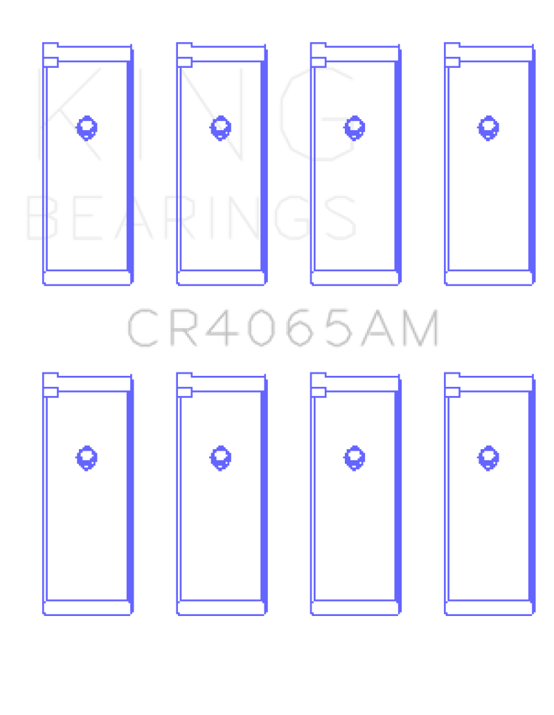 King 91-04 Nissan 146CI/2.4L KA24DE L4/89-97 146CI/2.4L KA24E L4 Rod Bearing Set - Size STD thumbnail 2