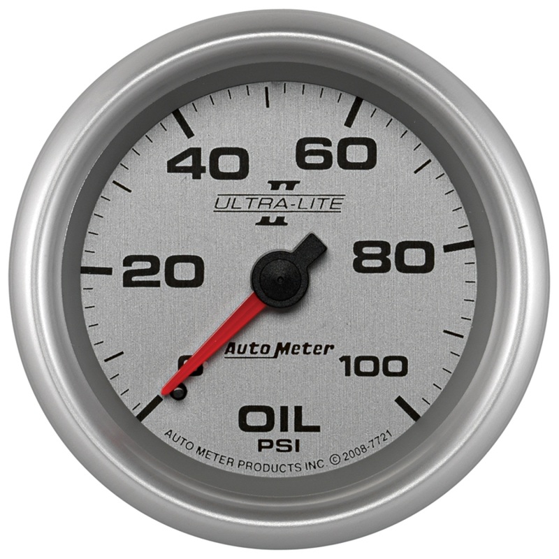 Autometer Ultra-Lite II 2 5/8in 100psi Mechanical Oil Temp Gauge thumbnail 4