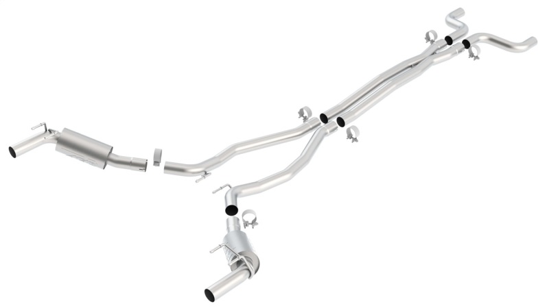 Borla 10-13 Chevy Camaro SS 6.2L V8 ATAK Catback Exhaust Incl. X Pipe works w/GFX Package thumbnail 4