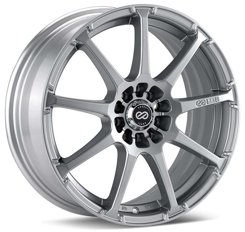 Enkei EDR9 17x8 5x112/114.3 45mm Offset 72.6 Bore Dia Silver Wheel