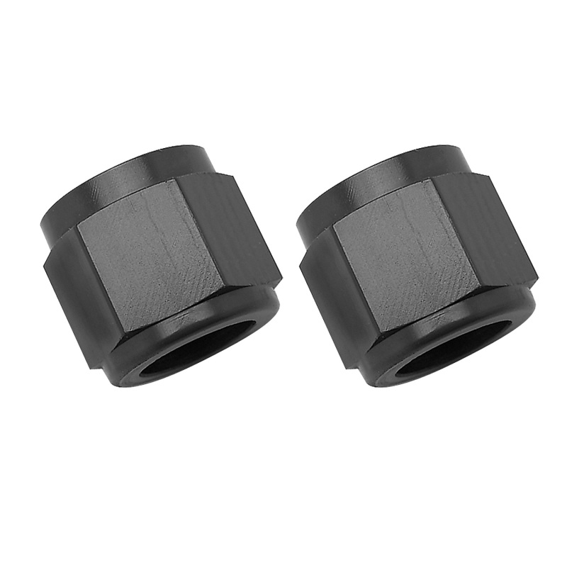Russell Performance -6 AN Tube Nuts 3/8in dia. (Black) (2 pcs.) thumbnail 8