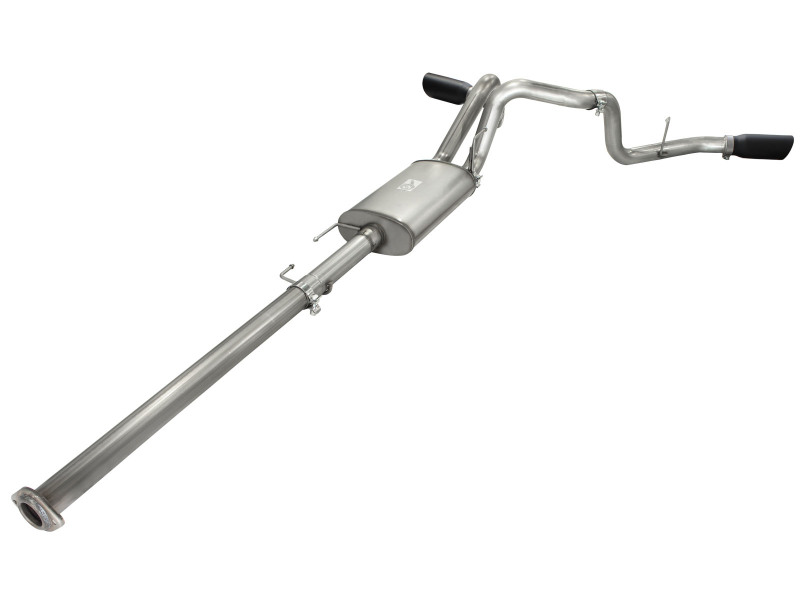 aFe MACH Force XP Exhaust 3in SS Dual Side Exit CB w/ Black Tips 11-14 Ford F150 EcoBoost V6-3.5L TT thumbnail 8