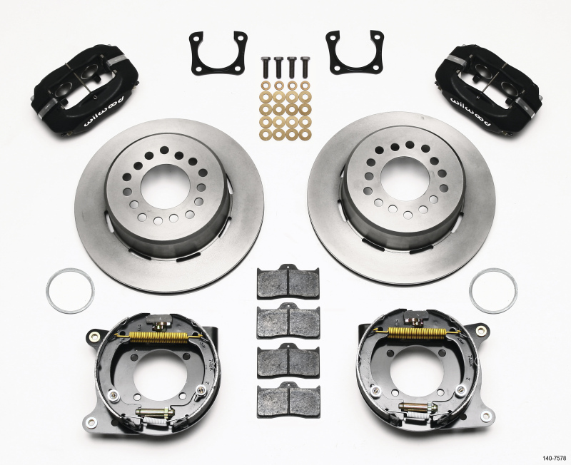 Wilwood Forged Dynalite P/S Park Brake Kit Chevy 12 Bolt-Spec 3.15in Bearing