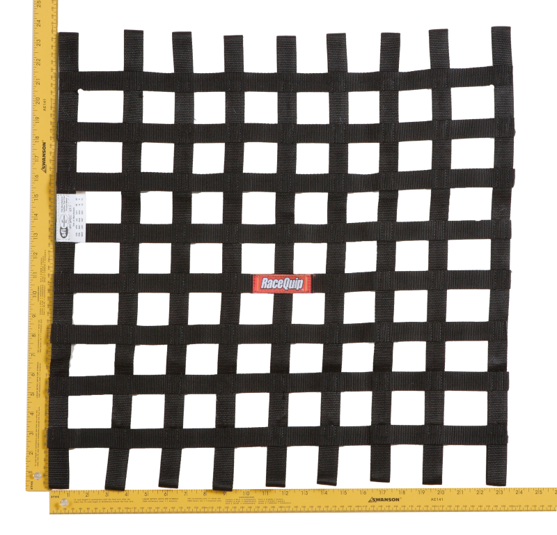 RaceQuip Black 24 X 24 SFI Ribbon Net thumbnail 2