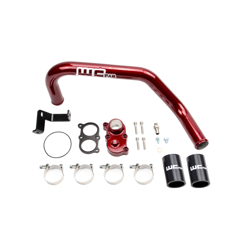 Thermostat Housing Kit, 06-10 Duramax LBZ/LMM, Dual CP3 WCFab Red