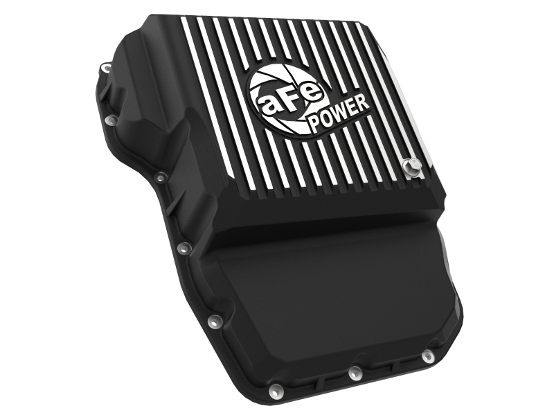 aFe Transmission Pan (Black w/ Machined Fins) 13-19 Dodge Diesel Trucks L6-6.7L (td) thumbnail 4