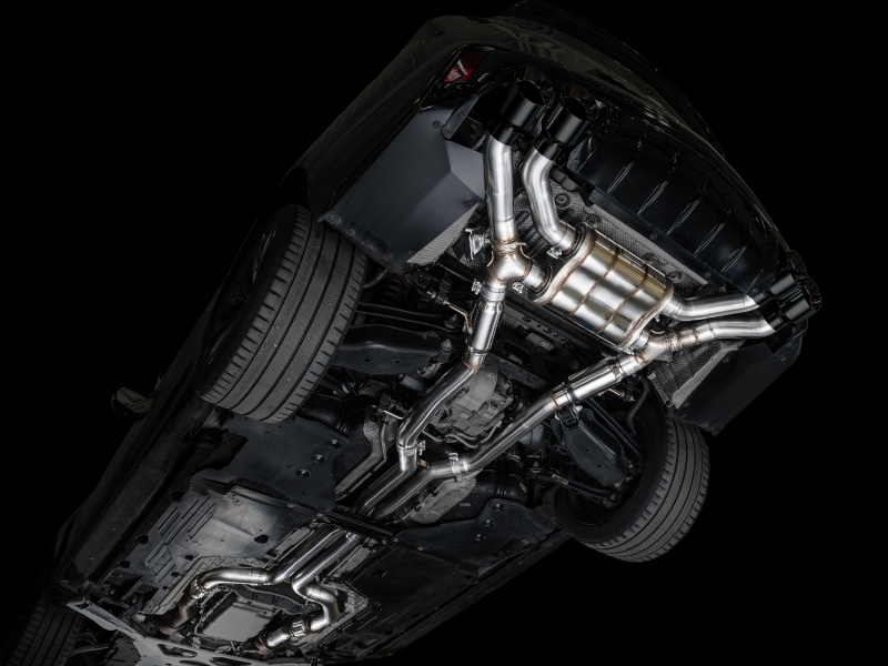 AWE Tuning 2021+ Cadillac CT4-V Blackwing SwitchPath Exhaust - Diamond Black Tips thumbnail 9