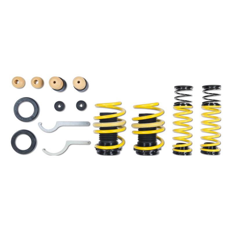 ST Suspensions Adjustable Lowering Springs 273100CW Springs, Height, Front and Rear, Yellow Powdercoated, Use with Factory Dampers, Audi, Kit thumbnail 9