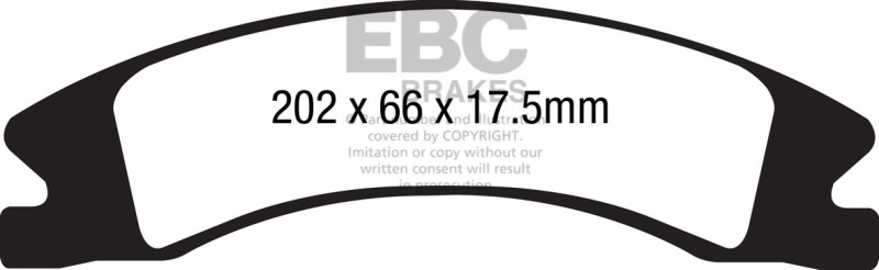 EBC 15+ Cadillac Escalade Ext/Esv 6.2 2WD Ultimax2 Front Brake Pads thumbnail 6