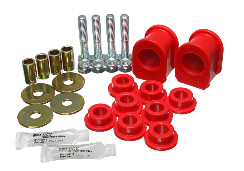 Energy Suspension 99-04 Ford F250 SD/350 4WD Red Front 1-1/4in Sway Bar Bushing Set thumbnail 5