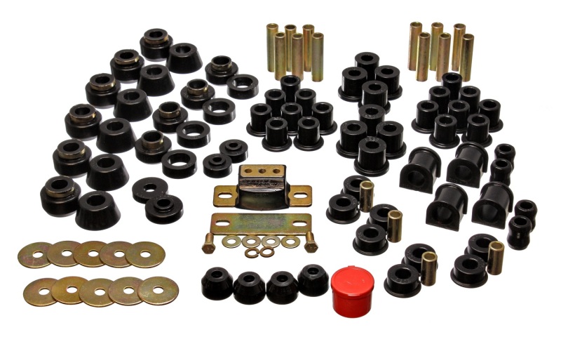 Energy Suspension 87-95 Jeep Wrangler YJ Black Hyper-Flex Master Bushing Set thumbnail 6