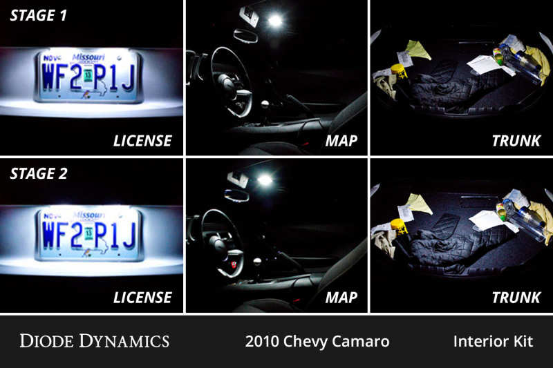 Diode Dynamics 10-15 Chevrolet Camaro Interior LED Kit Cool White Stage 2 thumbnail 4